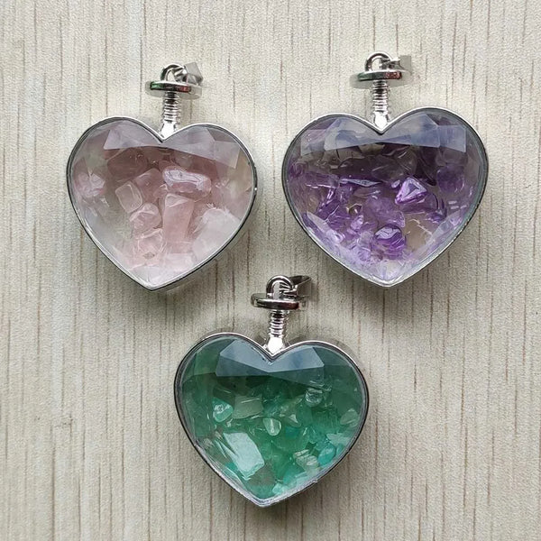 Mixed Crystal Glass Hearts-ToShay.org