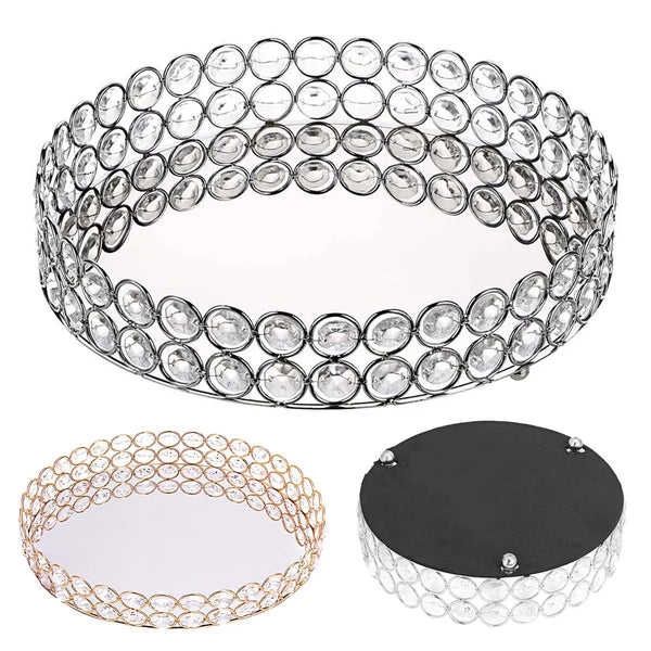 Crystal Bead Mirror Tray-ToShay.org