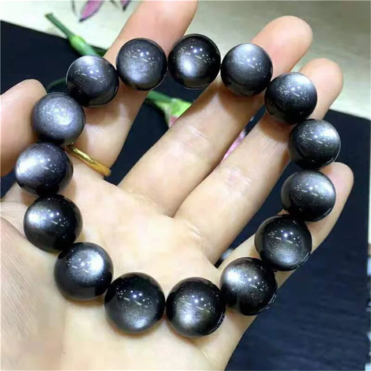 Silver Obsidian Bracelet-ToShay.org