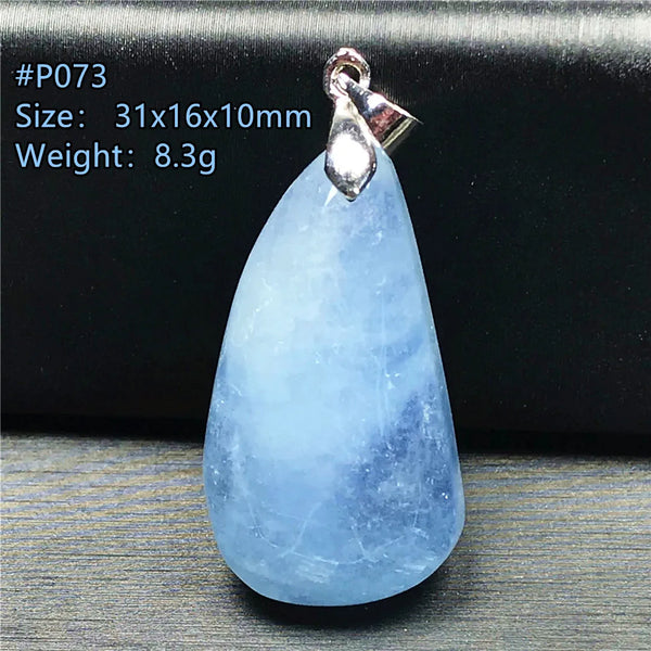 Blue Aquamarine Pendant-ToShay.org
