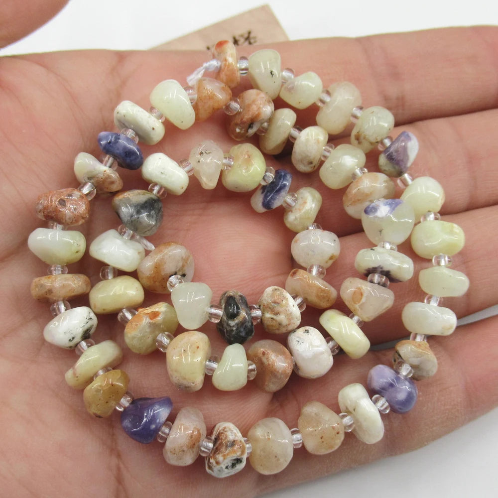 Yellow Purple Opal Beads-ToShay.org
