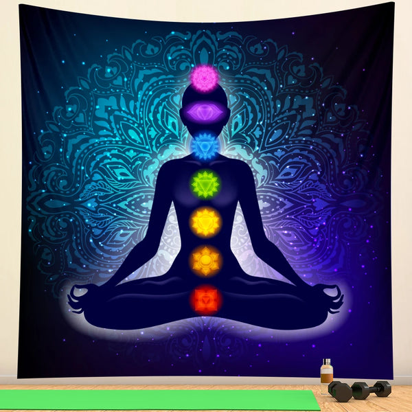 Chakra Meditation Tapestry-ToShay.org