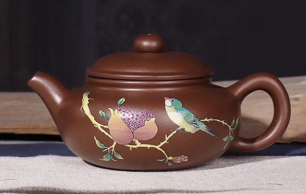Yixing Painted Clay Teapot-ToShay.org