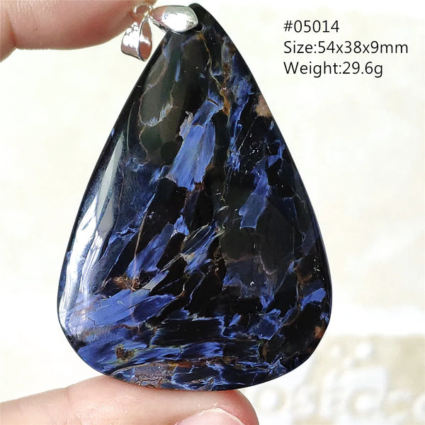 Blue Pietersite Chatoyant Pendant-ToShay.org