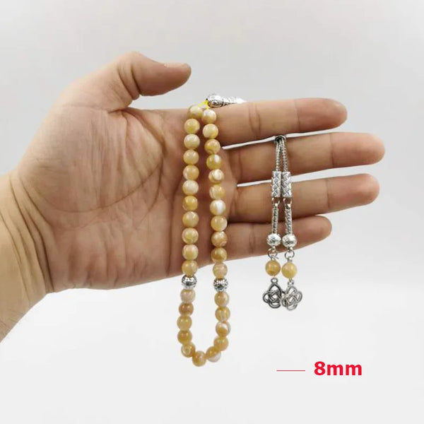 Yellow Shell Prayer Beads-ToShay.org