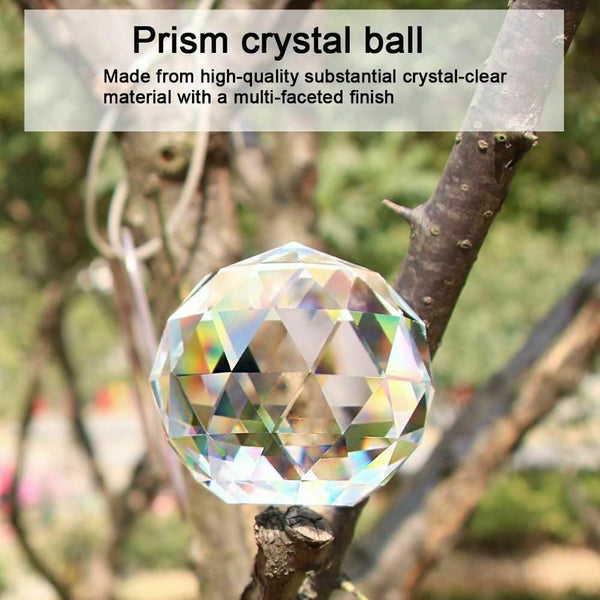Clear Crystal Faceted Ball-ToShay.org