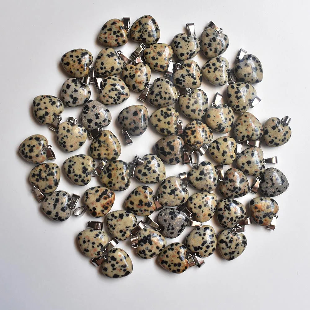 Mixed Crystal Heart Pendants-ToShay.org