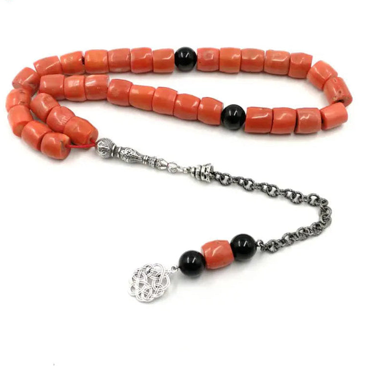 Orange Coral Tasbih-ToShay.org