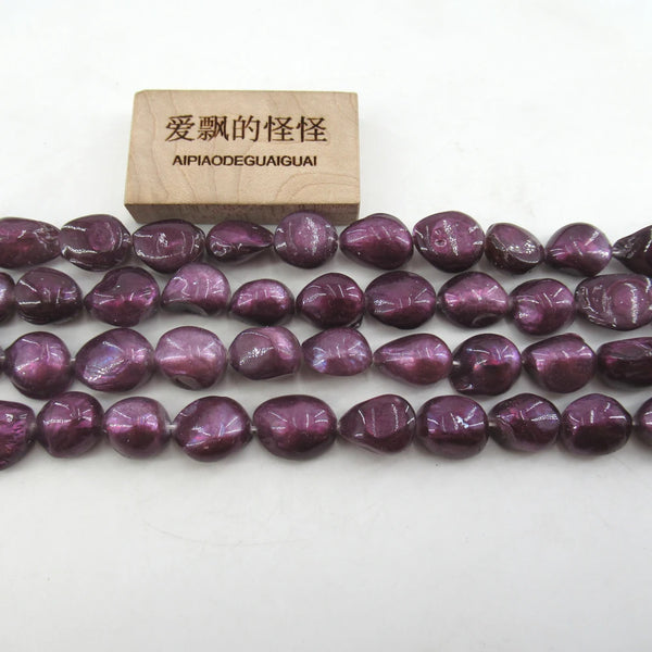 Purple Tooth Shell Pearl Beads-ToShay.org