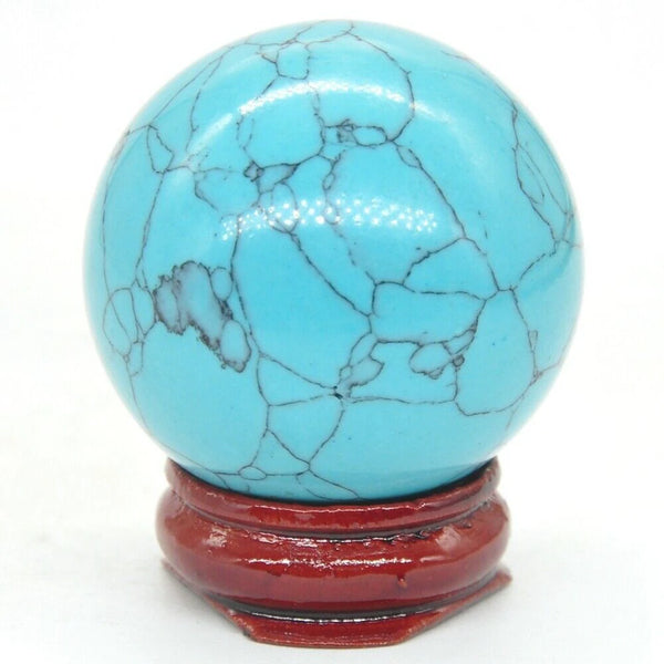 Blue Howlite Turquoise Ball-ToShay.org