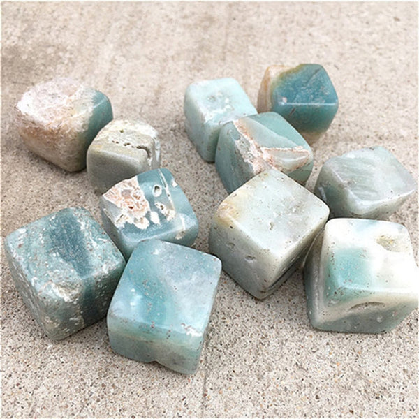 Blue Calcite Cubes-ToShay.org