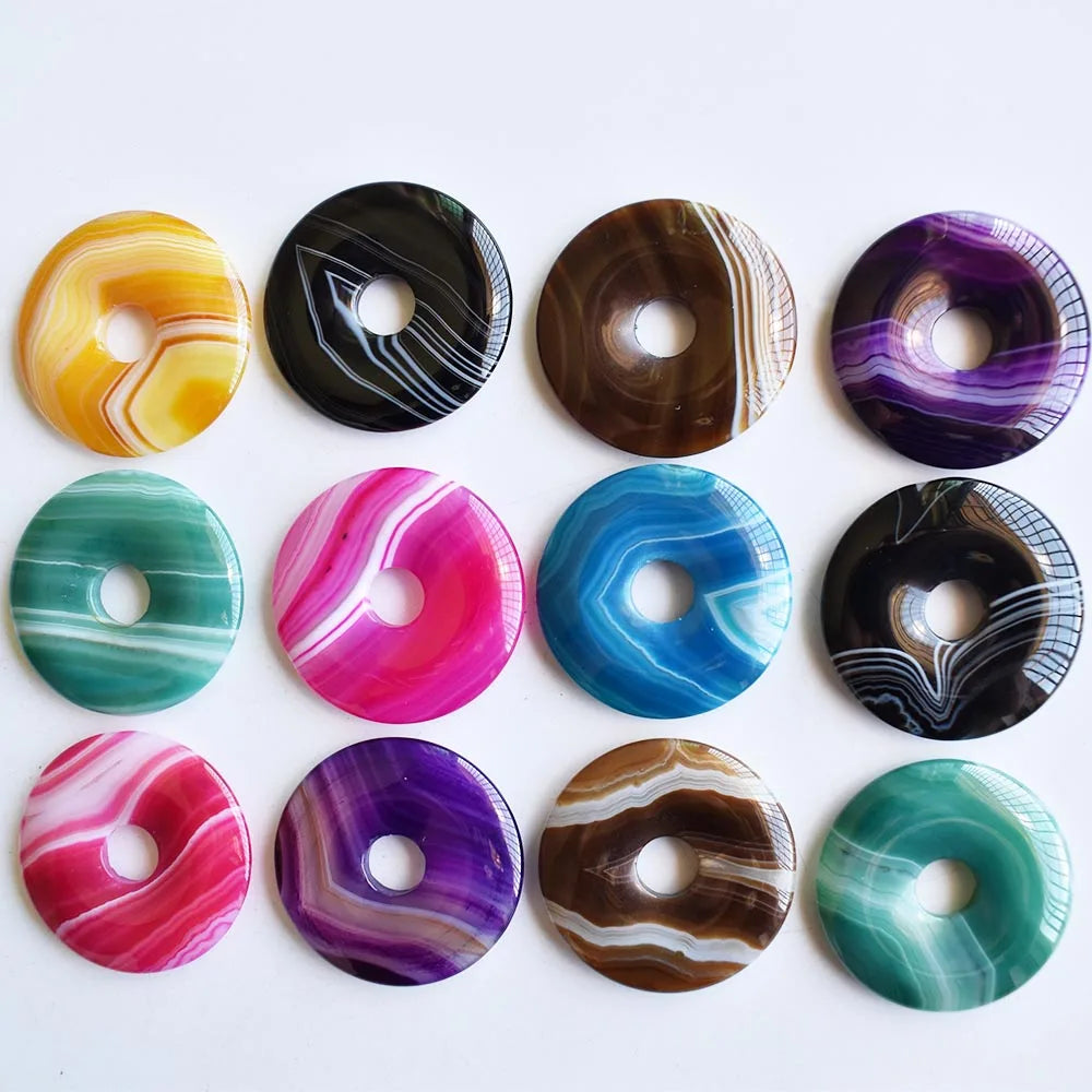 Mixed Stripe Agate Doughnut-ToShay.org