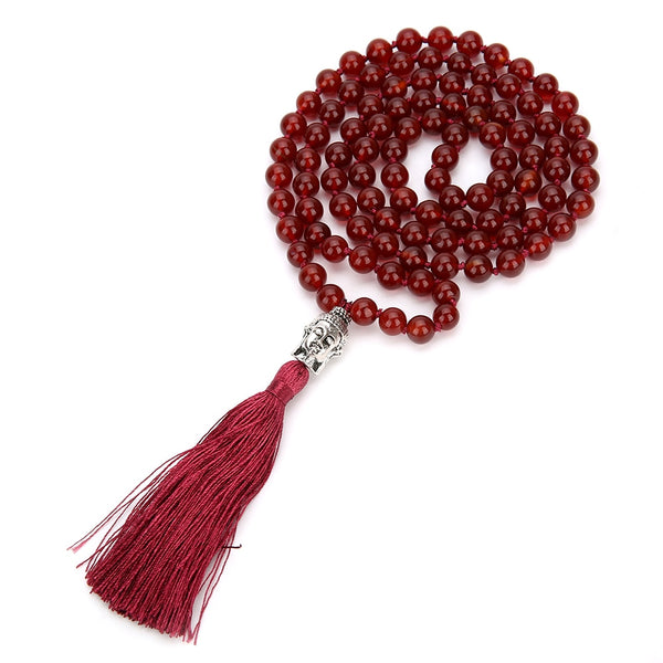 Red Carnelian Bead Necklace-ToShay.org