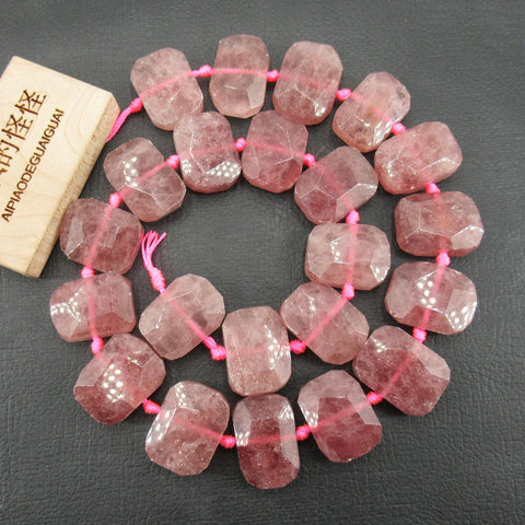 Pink Strawberry Quartz Beads-ToShay.org