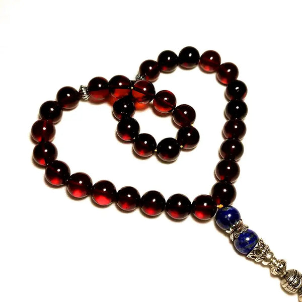 Red Amber Prayer Beads-ToShay.org