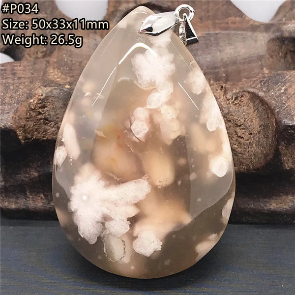 Pink Cherry Agate Pendant-ToShay.org