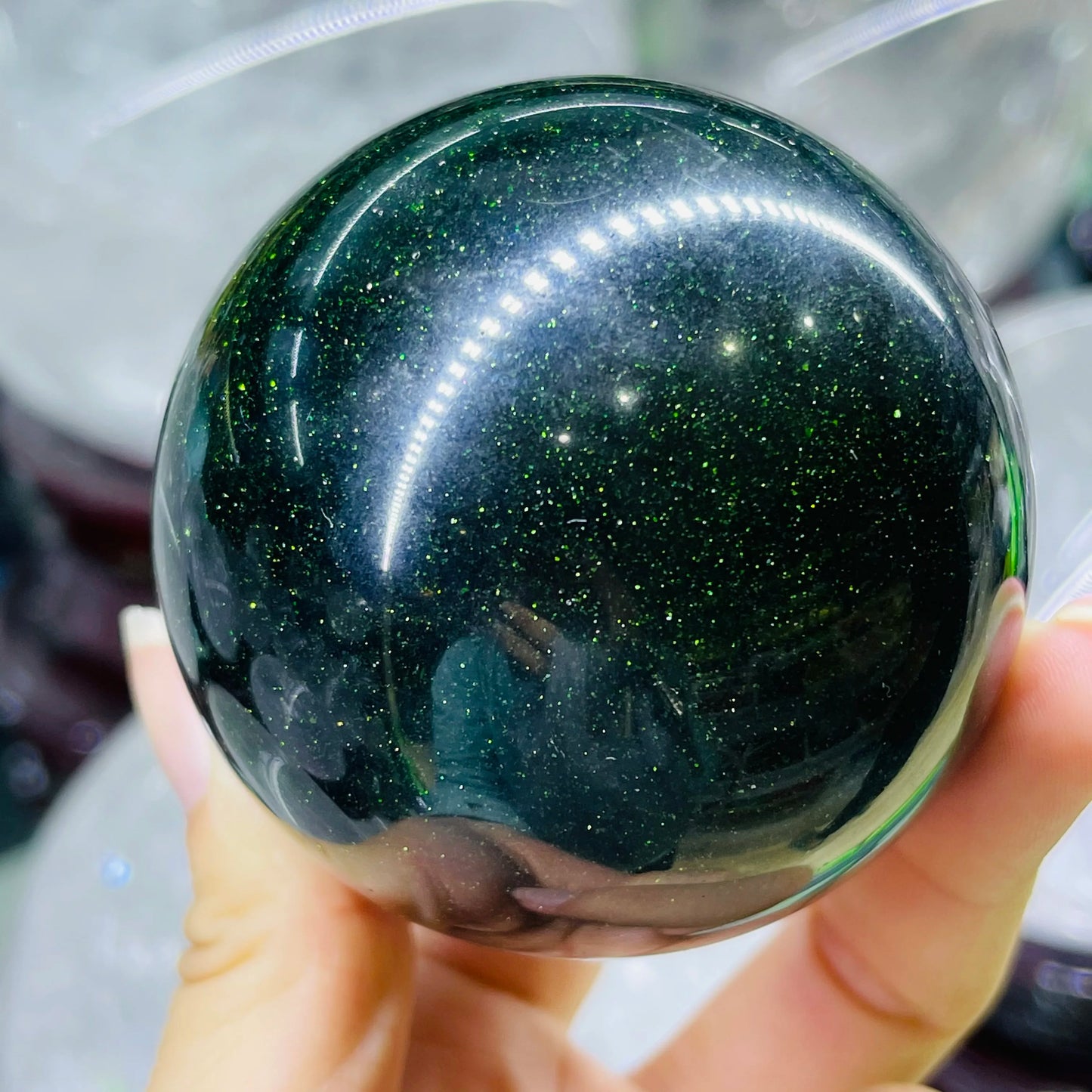 Green Goldstone Ball-ToShay.org