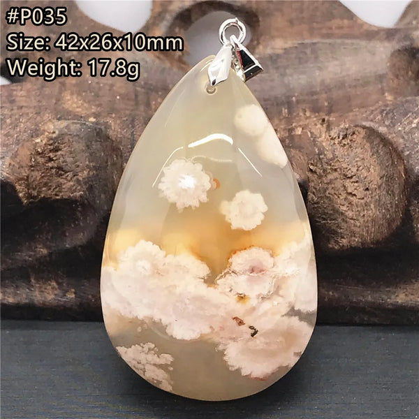Pink Cherry Agate Pendant-ToShay.org
