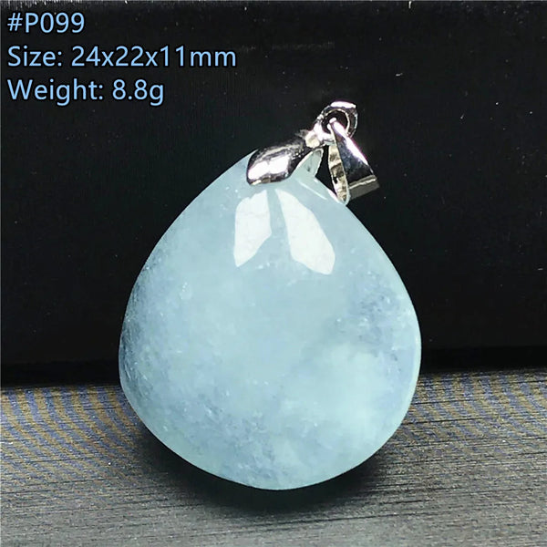 Blue Aquamarine Pendant-ToShay.org