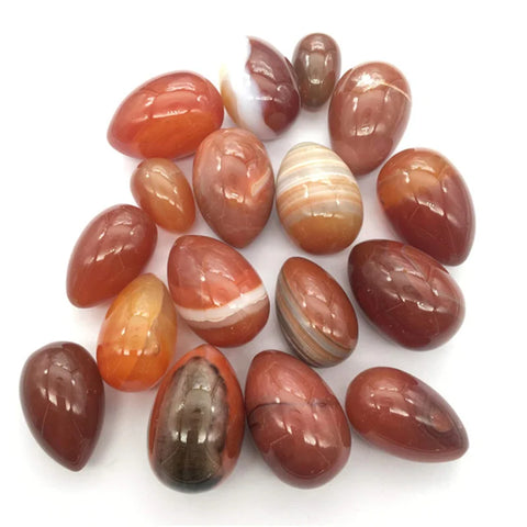 Red Carnelian Agate Eggs-ToShay.org