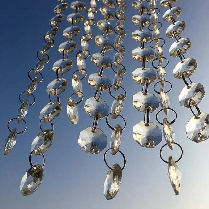 Clear Octagon Bead Chain-ToShay.org