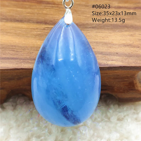 Blue Aquamarine Pendant-ToShay.org