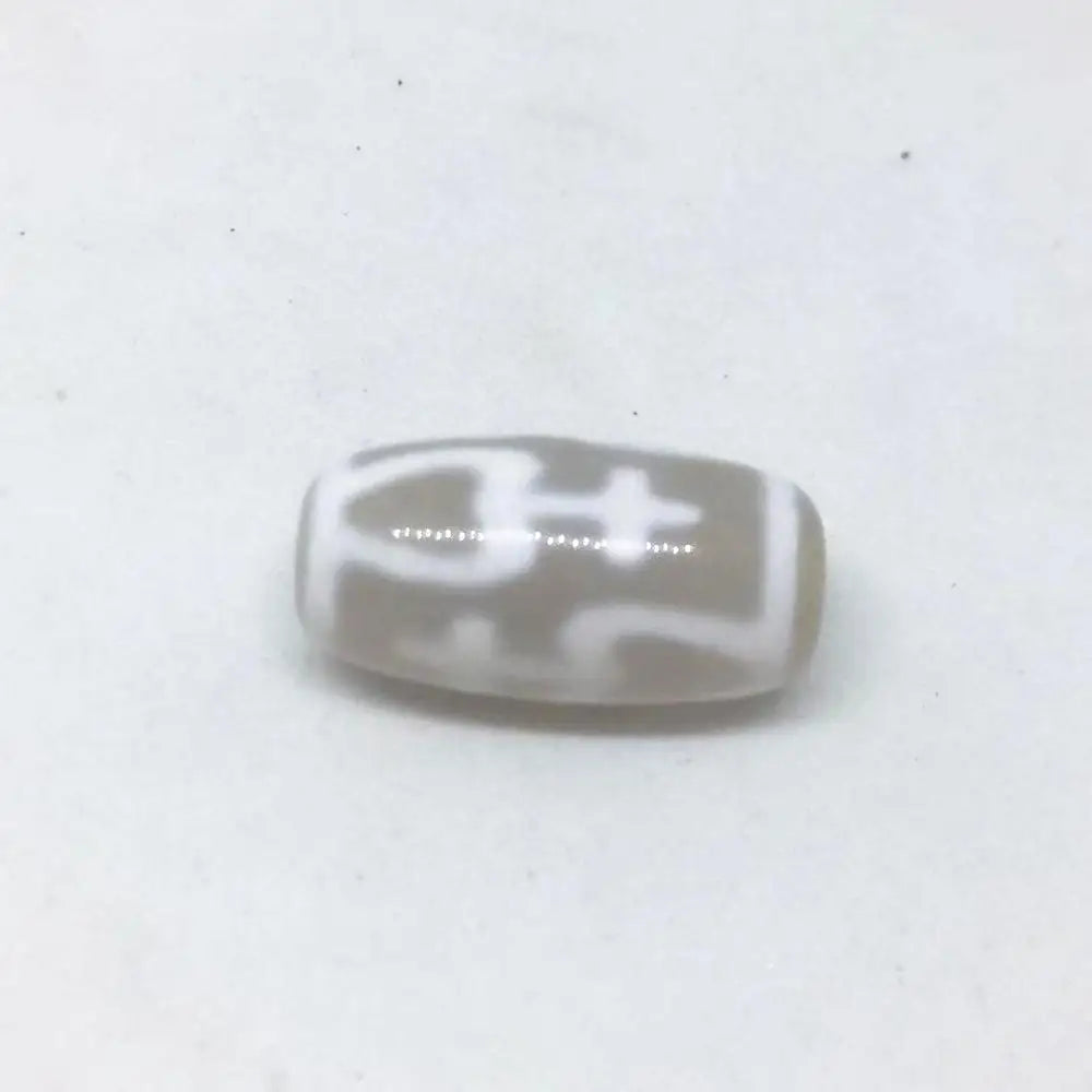 White Agate Dzi Beads-ToShay.org