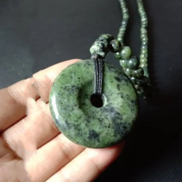 Green Jade Buckle Pendant-ToShay.org