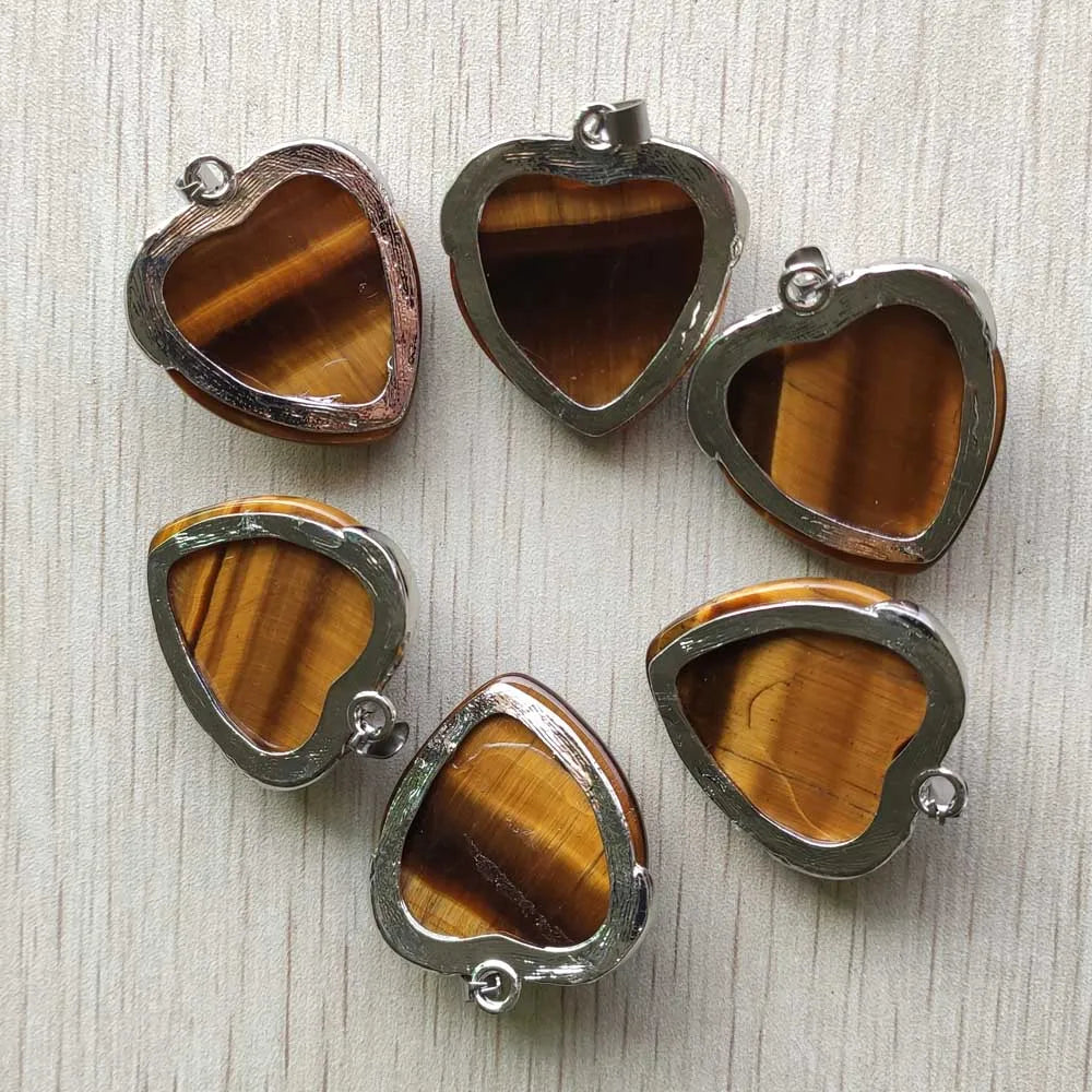 Yellow Tiger Eye Stone Hearts-ToShay.org