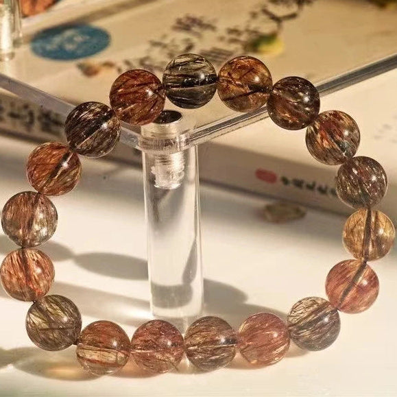 Gold Rutilated Bracelet-ToShay.org