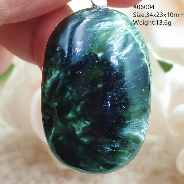 Green Seraphinite Pendant-ToShay.org