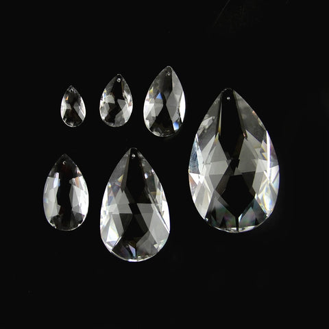 Clear Tear Drop Crystal Pendants-ToShay.org