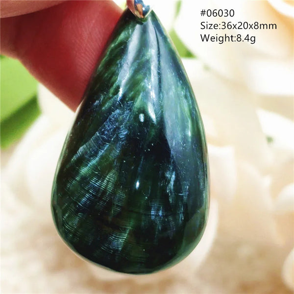 Green Seraphinite Pendant-ToShay.org
