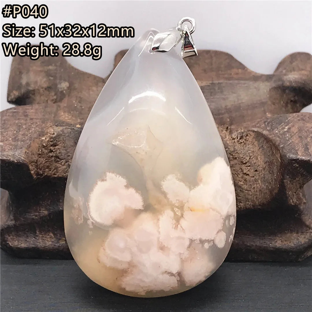 Pink Cherry Agate Pendant-ToShay.org