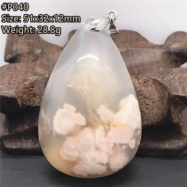 Pink Cherry Agate Pendant-ToShay.org