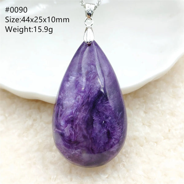 Purple Charoite Pendant-ToShay.org