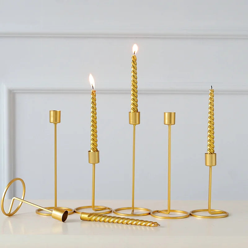 Gold Candlestick Holders-ToShay.org