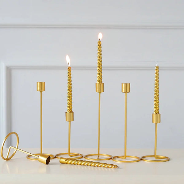 Gold Candlestick Holders-ToShay.org