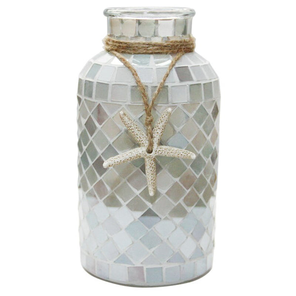 Starfish Mosaic Glass Vase-ToShay.org