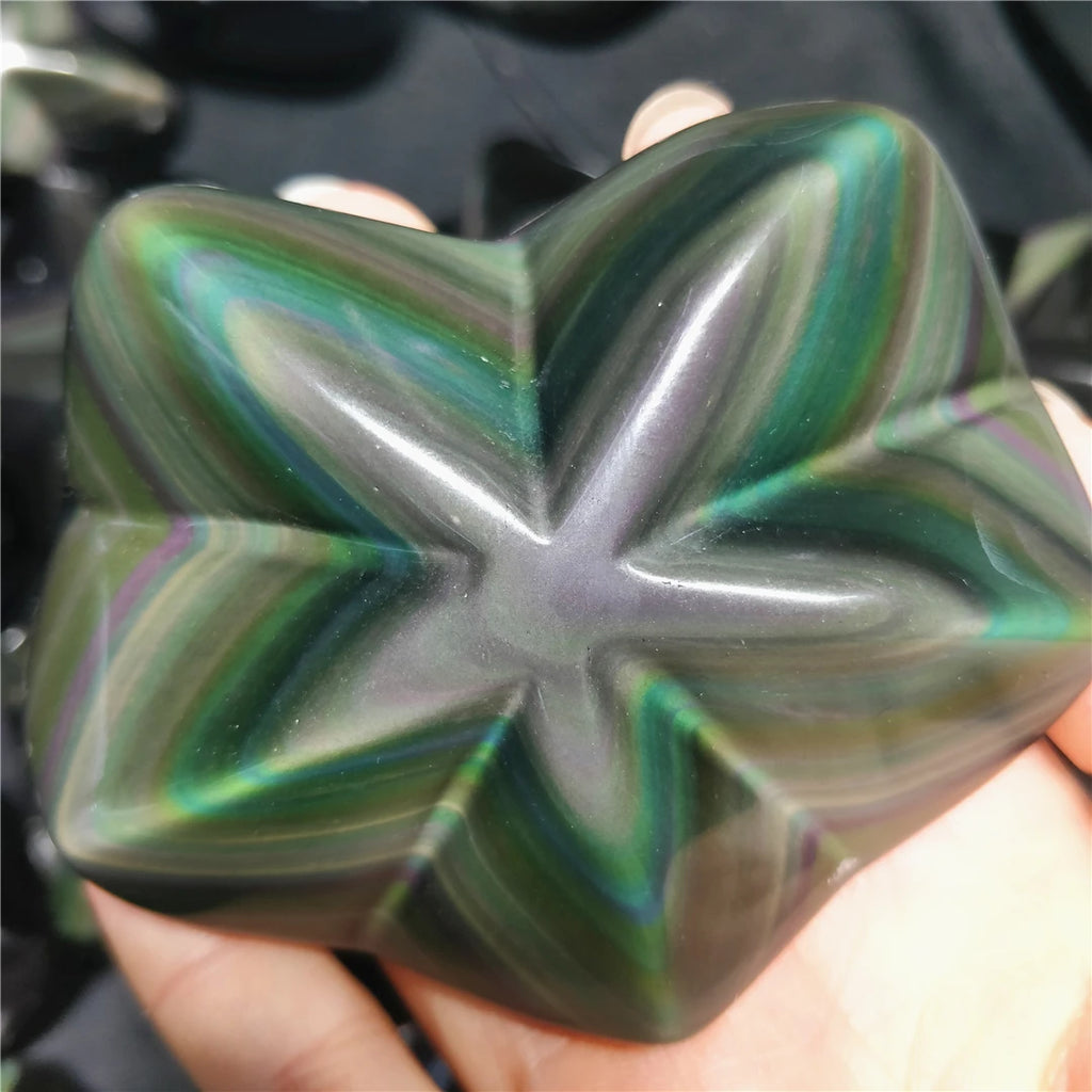 Rainbow Obsidian Pentacle-ToShay.org