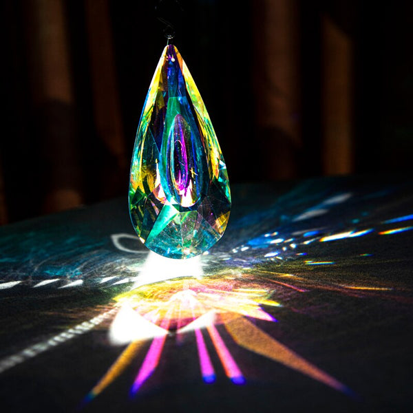 Clear Crystal Prism Pendant-ToShay.org