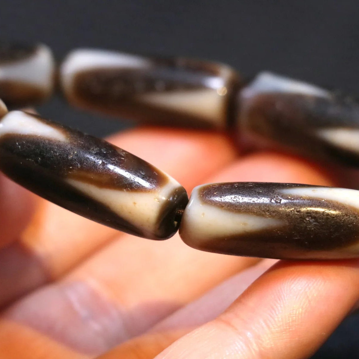 Tibetan Agate Dzi Bracelet-ToShay.org
