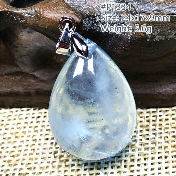 Blue Aquamarine Pendant-ToShay.org