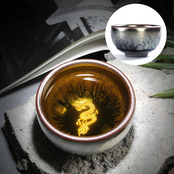 Silver Glaze Inlaid Teacups-ToShay.org