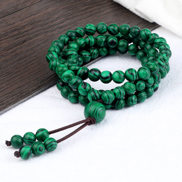 Green Malachite Prayer Beads-ToShay.org