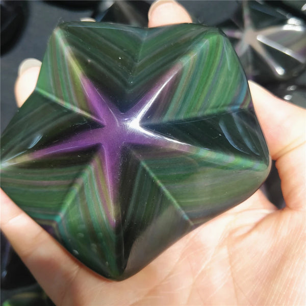 Rainbow Obsidian Pentacle-ToShay.org