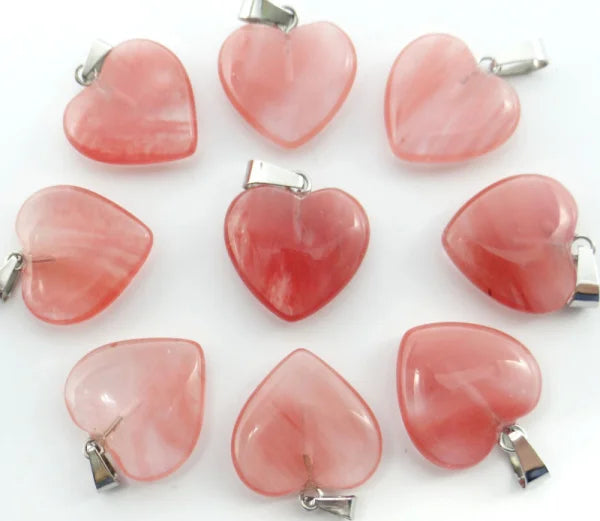 Mixed Crystal Heart Pendants-ToShay.org