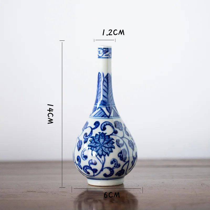 Blue White Ceramic Vase-ToShay.org