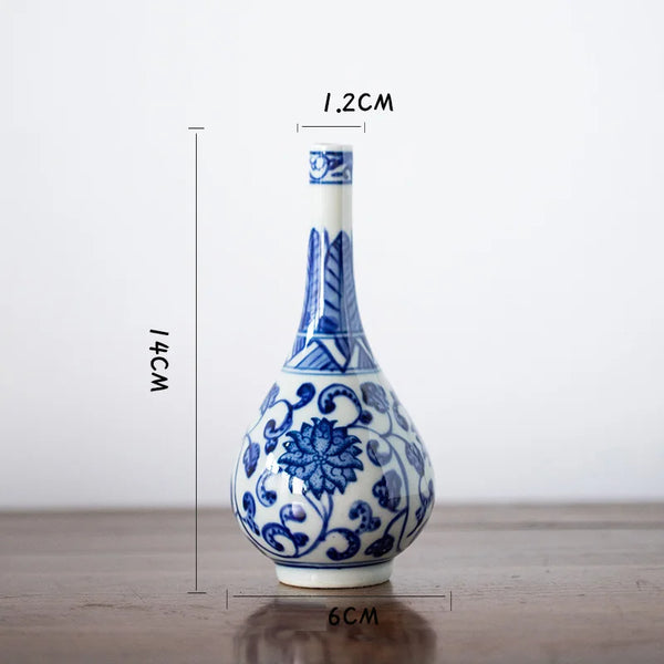 Blue White Ceramic Vase-ToShay.org