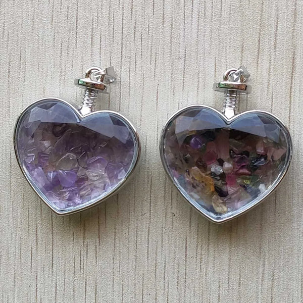 Mixed Crystal Glass Hearts-ToShay.org